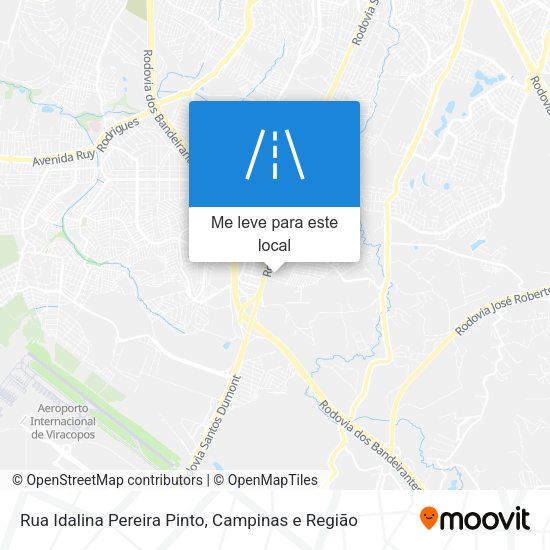 Rua Idalina Pereira Pinto mapa