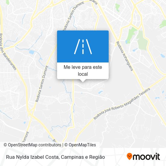 Rua Nylda Izabel Costa mapa
