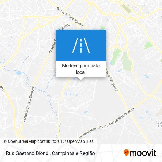 Rua Gaetano Biondi mapa