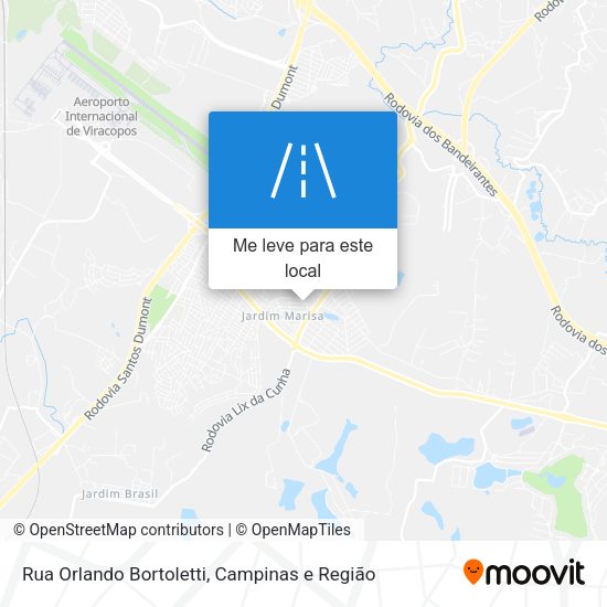 Rua Orlando Bortoletti mapa