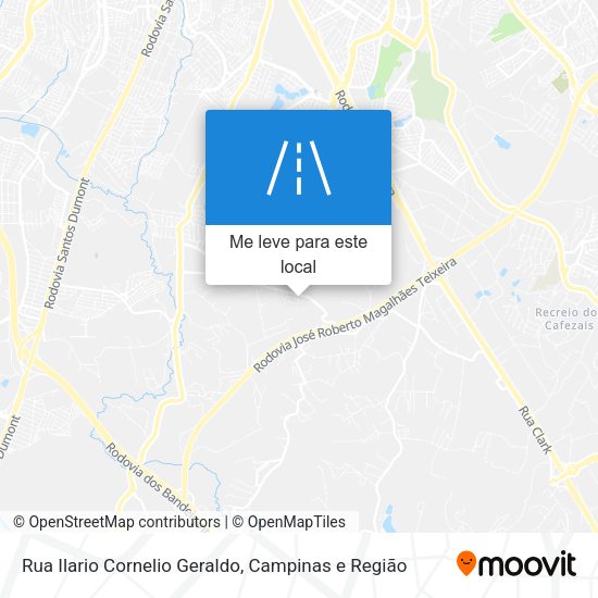 Rua Ilario Cornelio Geraldo mapa