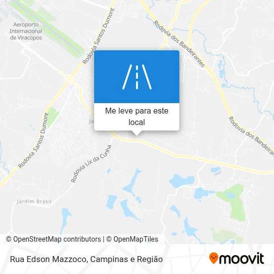 Rua Edson Mazzoco mapa