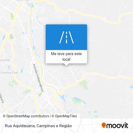 Rua Aquidauana mapa