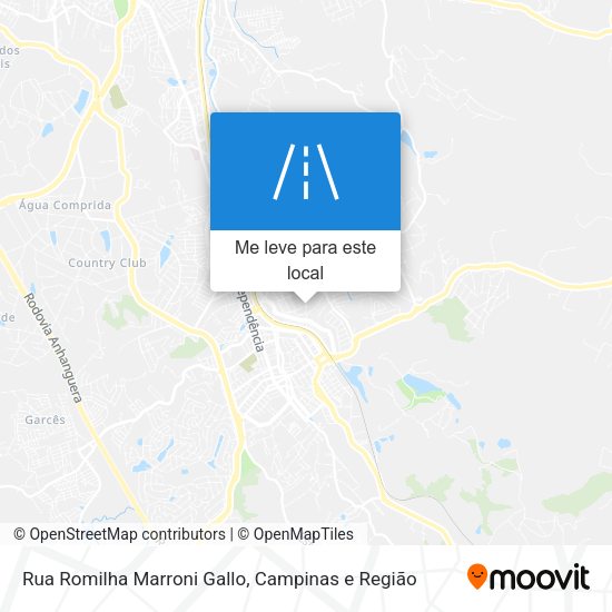 Rua Romilha Marroni Gallo mapa