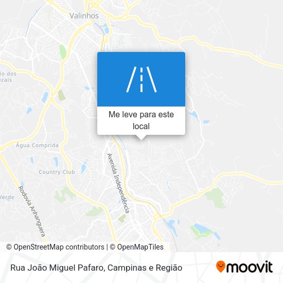 Rua João Miguel Pafaro mapa