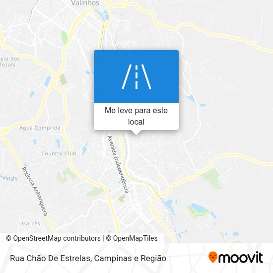 Rua Chão De Estrelas mapa