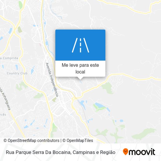 Rua Parque Serra Da Bocaína mapa