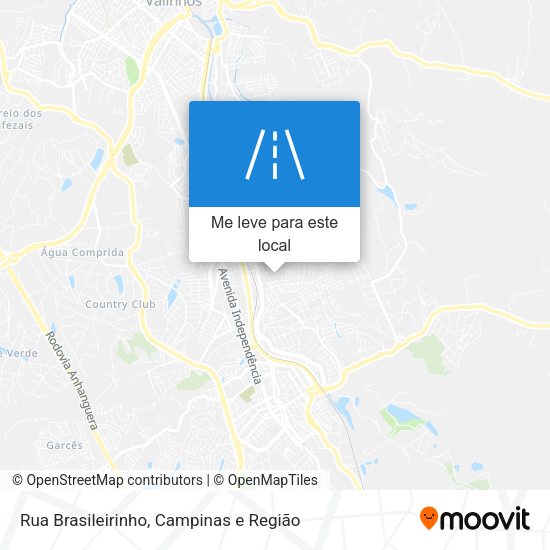 Rua Brasileirinho mapa