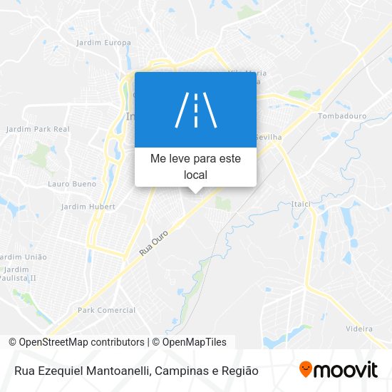 Rua Ezequiel Mantoanelli mapa