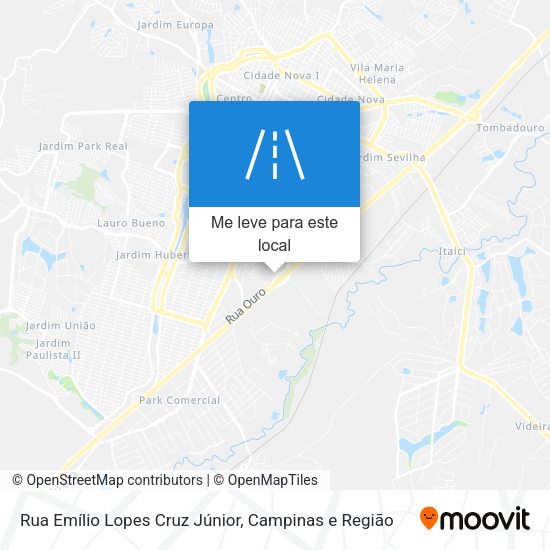 Rua Emílio Lopes Cruz Júnior mapa