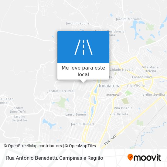 Rua Antonio Benedetti mapa