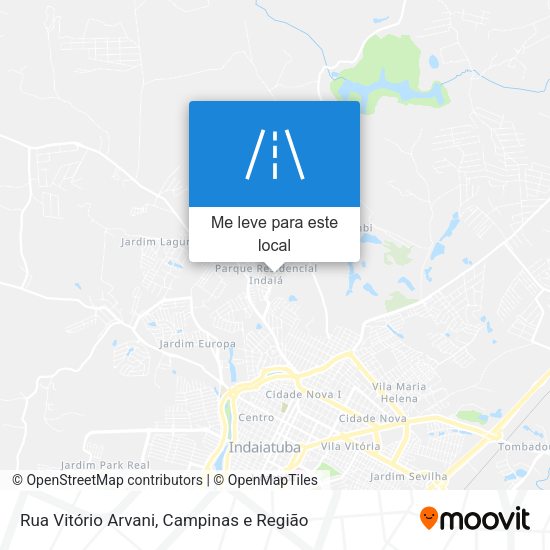 Rua Vitório Arvani mapa