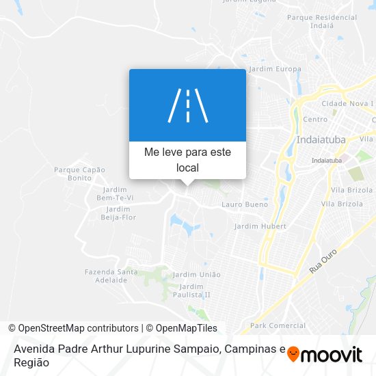 Avenida Padre Arthur Lupurine Sampaio mapa