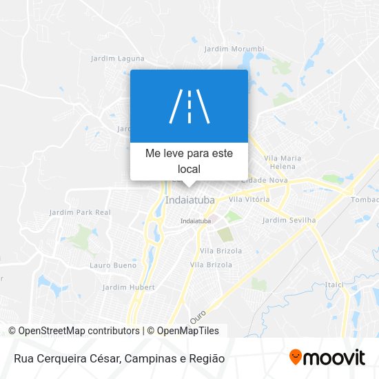 Rua Cerqueira César mapa