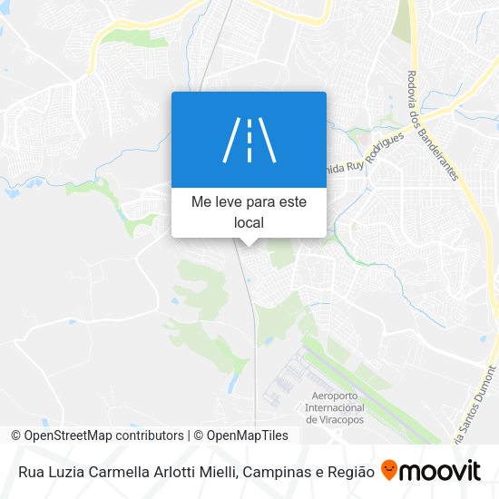 Rua Luzia Carmella Arlotti Mielli mapa