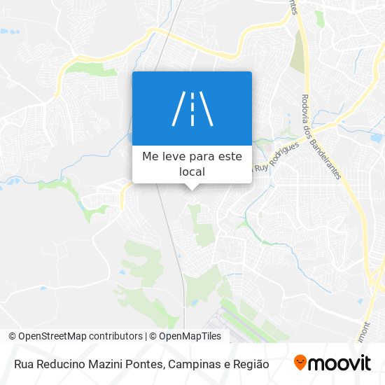 Rua Reducino Mazini Pontes mapa