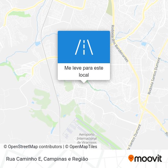Rua Caminho E mapa