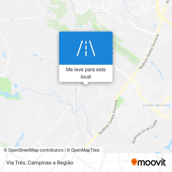 Via Três mapa