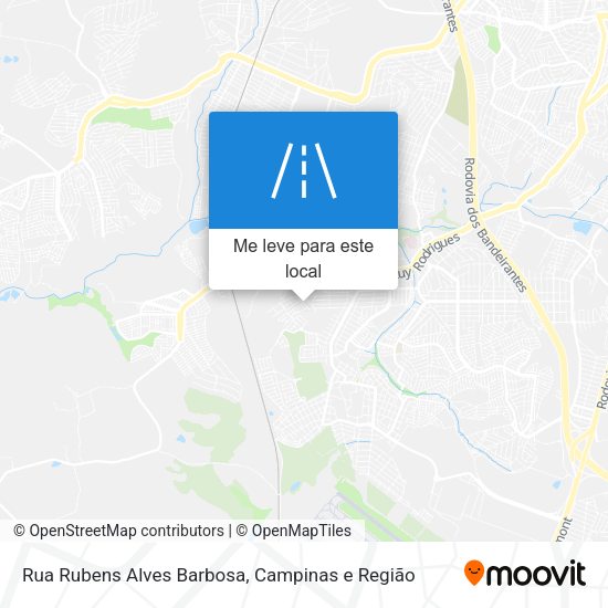 Rua Rubens Alves Barbosa mapa