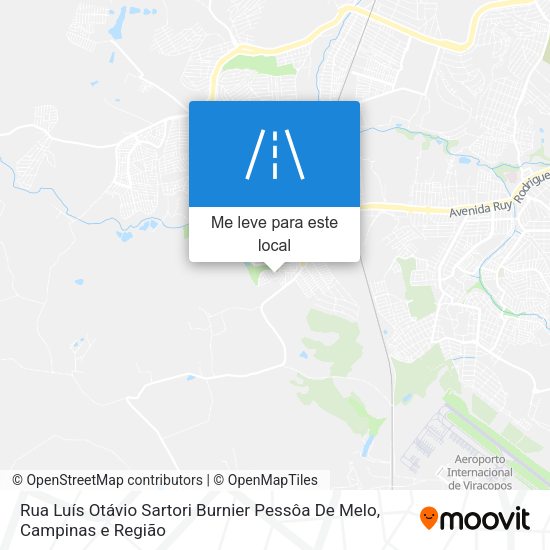 Rua Luís Otávio Sartori Burnier Pessôa De Melo mapa