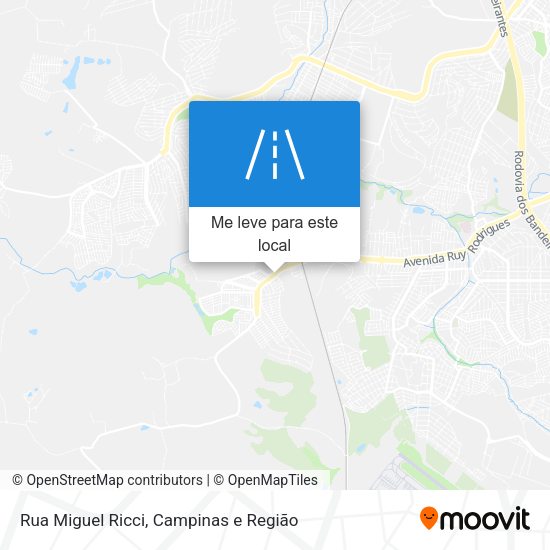 Rua Miguel Ricci mapa