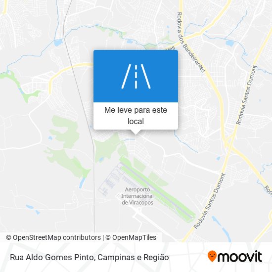 Rua Aldo Gomes Pinto mapa