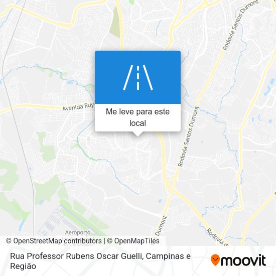 Rua Professor Rubens Oscar Guelli mapa