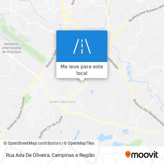 Rua Ada De Oliveira mapa
