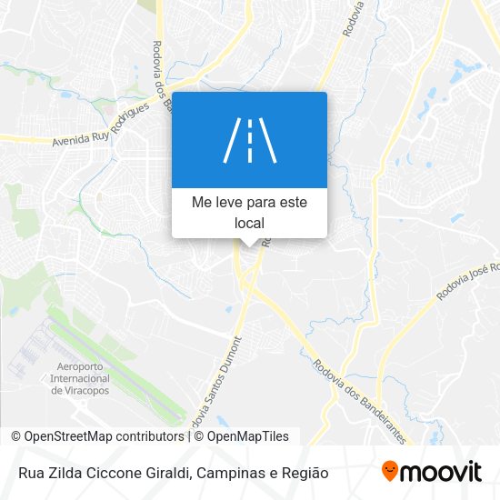 Rua Zilda Ciccone Giraldi mapa