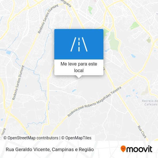 Rua Geraldo Vicente mapa