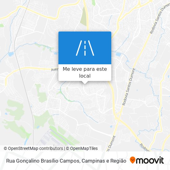 Rua Gonçalino Brasílio Campos mapa