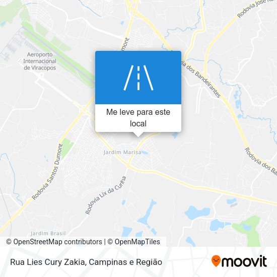 Rua Lies Cury Zakia mapa