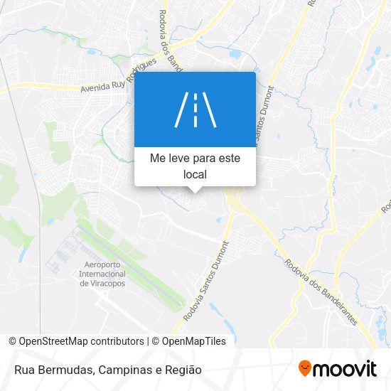 Rua Bermudas mapa
