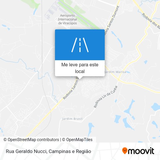 Rua Geraldo Nucci mapa