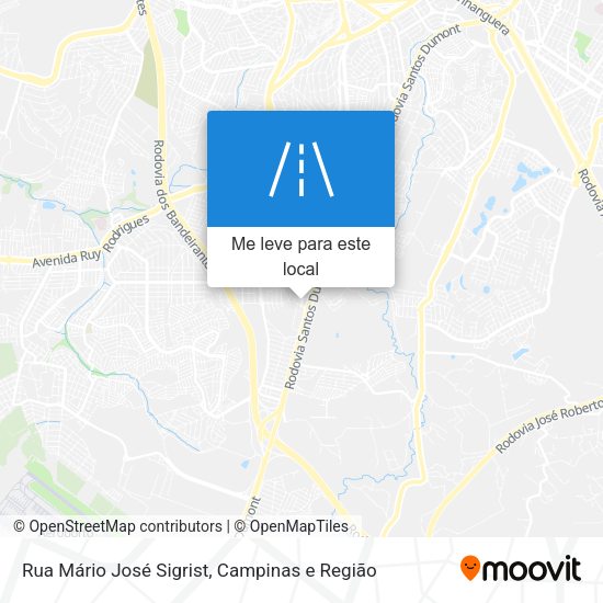 Rua Mário José Sigrist mapa