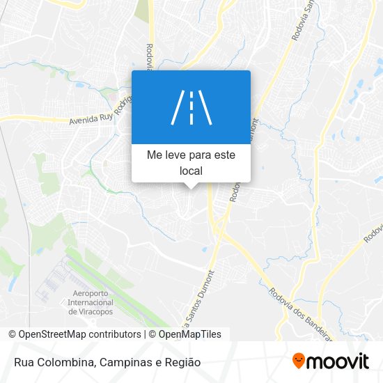 Rua Colombina mapa