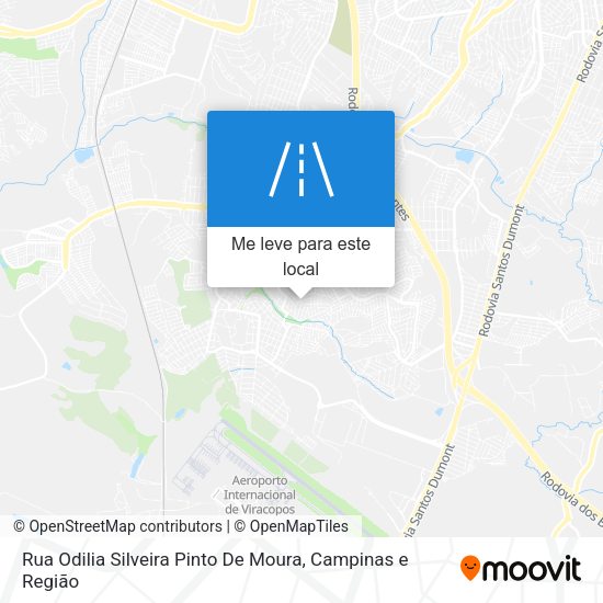 Rua Odilia Silveira Pinto De Moura mapa