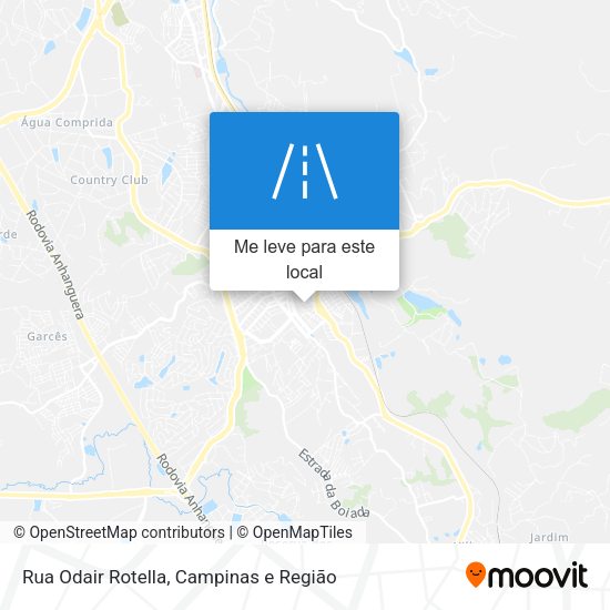 Rua Odair Rotella mapa