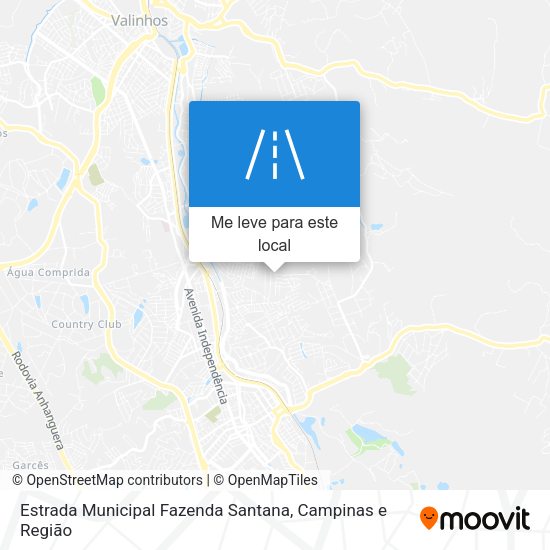Estrada Municipal Fazenda Santana mapa