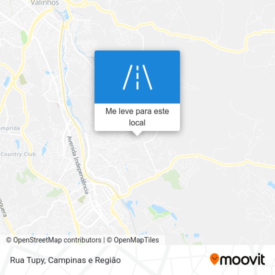 Rua Tupy mapa