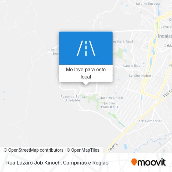 Rua Lázaro Job Kinoch mapa