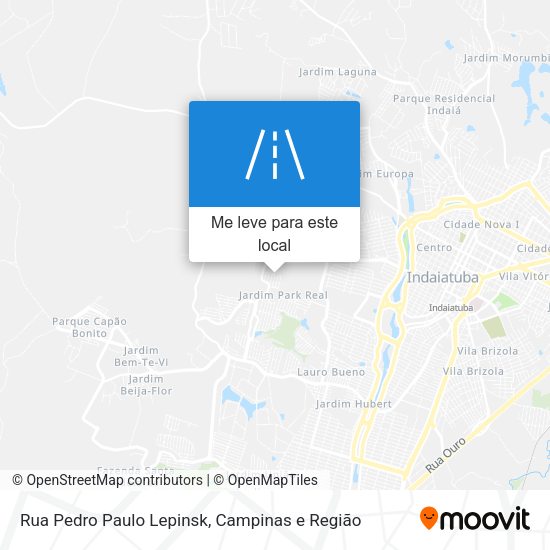 Rua Pedro Paulo Lepinsk mapa