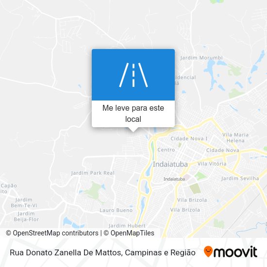 Rua Donato Zanella De Mattos mapa