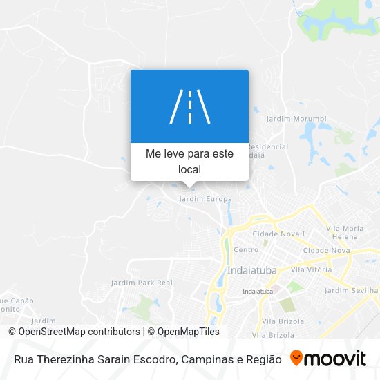 Rua Therezinha Sarain Escodro mapa