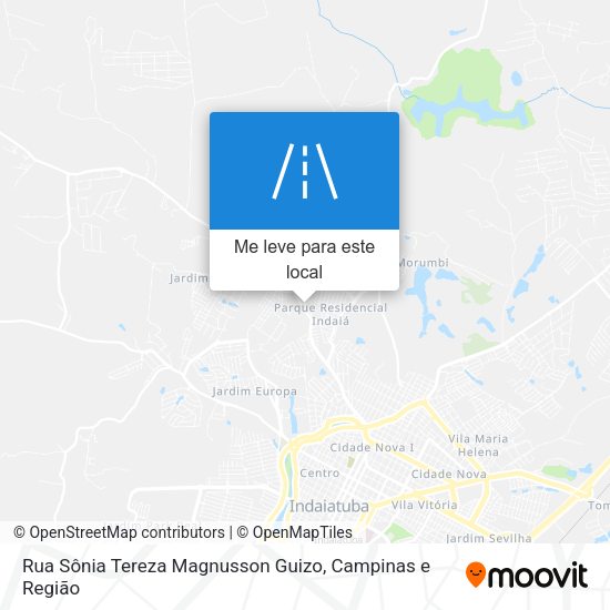 Rua Sônia Tereza Magnusson Guizo mapa