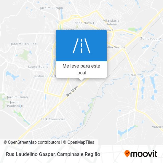 Rua Laudelino Gaspar mapa
