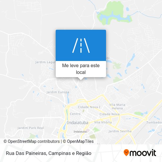 Rua Das Paineiras mapa