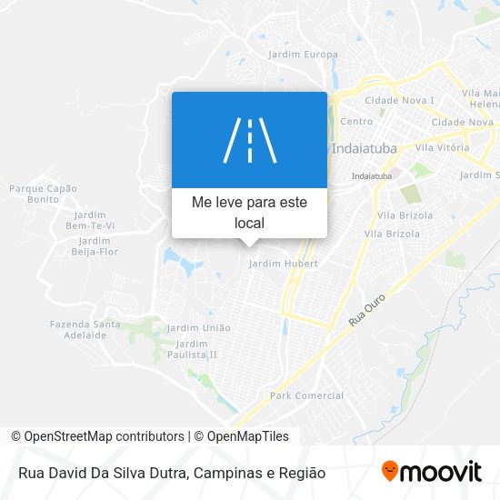 Rua David Da Silva Dutra mapa