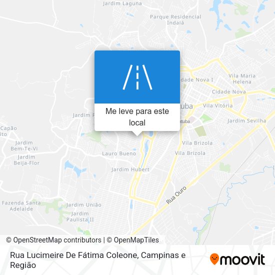 Rua Lucimeire De Fátima Coleone mapa