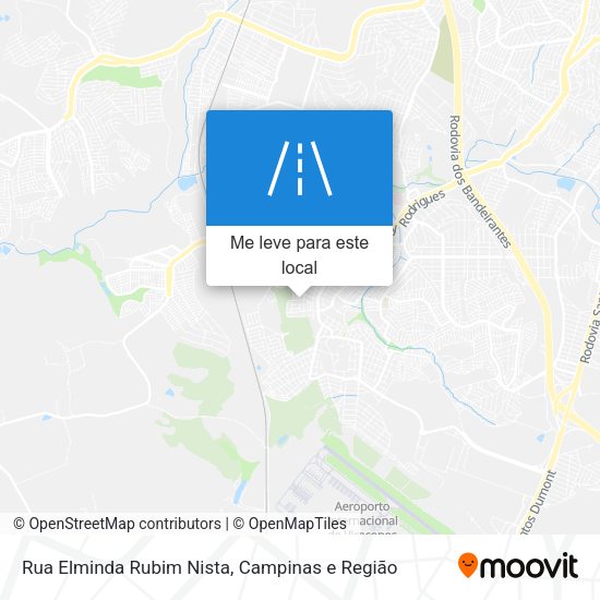 Rua Elminda Rubim Nista mapa